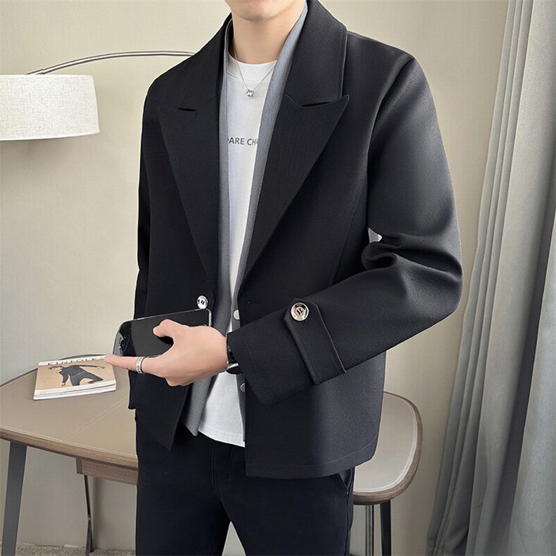 店主风~春季假两件西装领夹克外套K690/P115，男装夹克，电商B331