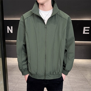 新款中性风户外夹克男立领纯色上衣冲锋衣外套A157B-JK7866-P60图片