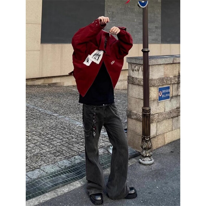 1506-1/GJ3000/P86日系原宿风韩版潮流宽松夹克，男装夹克，星座1506A