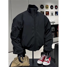 夹克男士韩版潮流宽松百搭机车服美式2025秋冬ins外套W6807-P65，男装夹克，星座412-3