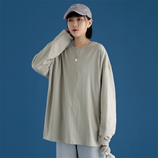 wassuphappy羽绒长袖t恤男士冬季潮牌鸭绒保暖打底衫休闲上衣服，男装T恤，电商A158-1