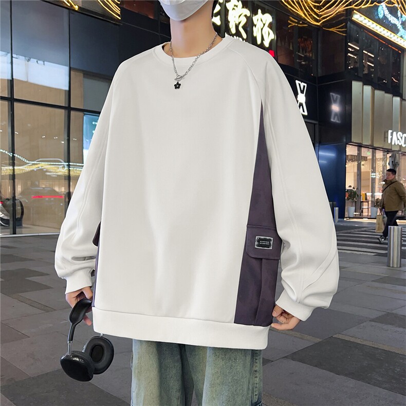 现货 6508-P43大码 控79 春季大码宽松男士卫衣图片