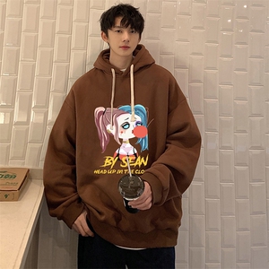 纯棉连帽卫衣男大码运动帽衫宽松薄WY2298-P35图片