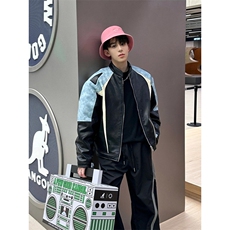 【有货】3607CC-特P85拼色机车皮衣棉服男加厚立领棒球夹克外套，男装夹克，星座1007（原301D）