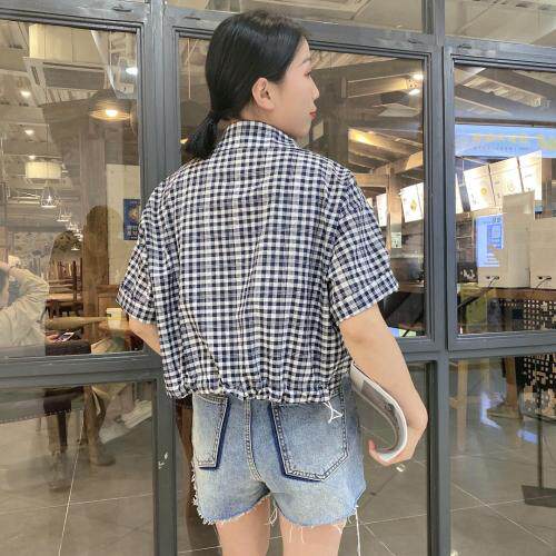 夏装格子可以外搭单穿，女装，悠奈尔