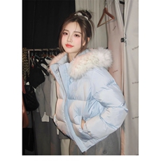 1506-1/G78240/P89女小个子羽绒棉服冬大毛领法式显瘦休闲款，男装棉衣，星座1506A