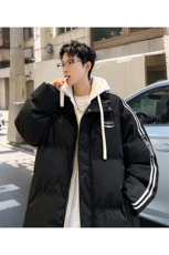 棉衣男冬季新款港风K宽松假两件宽松连帽学生棉服MY8882-P82，男装棉衣，星座214-3