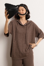 2024秋冬新款山羊绒宽松纯色保暖简约休闲针织上衣，女装羊绒衫，五色羊羊绒