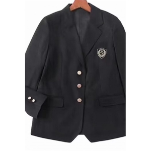 DXZ32-P65日常春秋套装宽松班服西服送徽章男休闲西服-网图现货图片