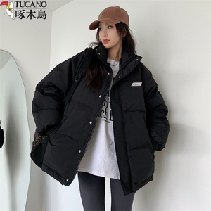 立领羽绒棉服外套女棉袄冬季加厚韩版百搭宽松学院风面包服图片