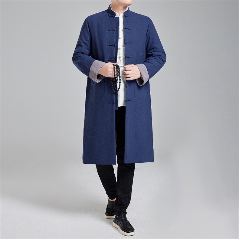 2025冬季唐装风棉衣加厚中长款男中式保暖立领棉服8690-P180,男装棉衣,星座1105-3