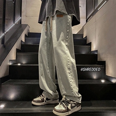 品质休闲牛仔裤男贴标长裤vibe高街百搭裤子B315-K5550-P45控58，男装牛仔裤，电商B315