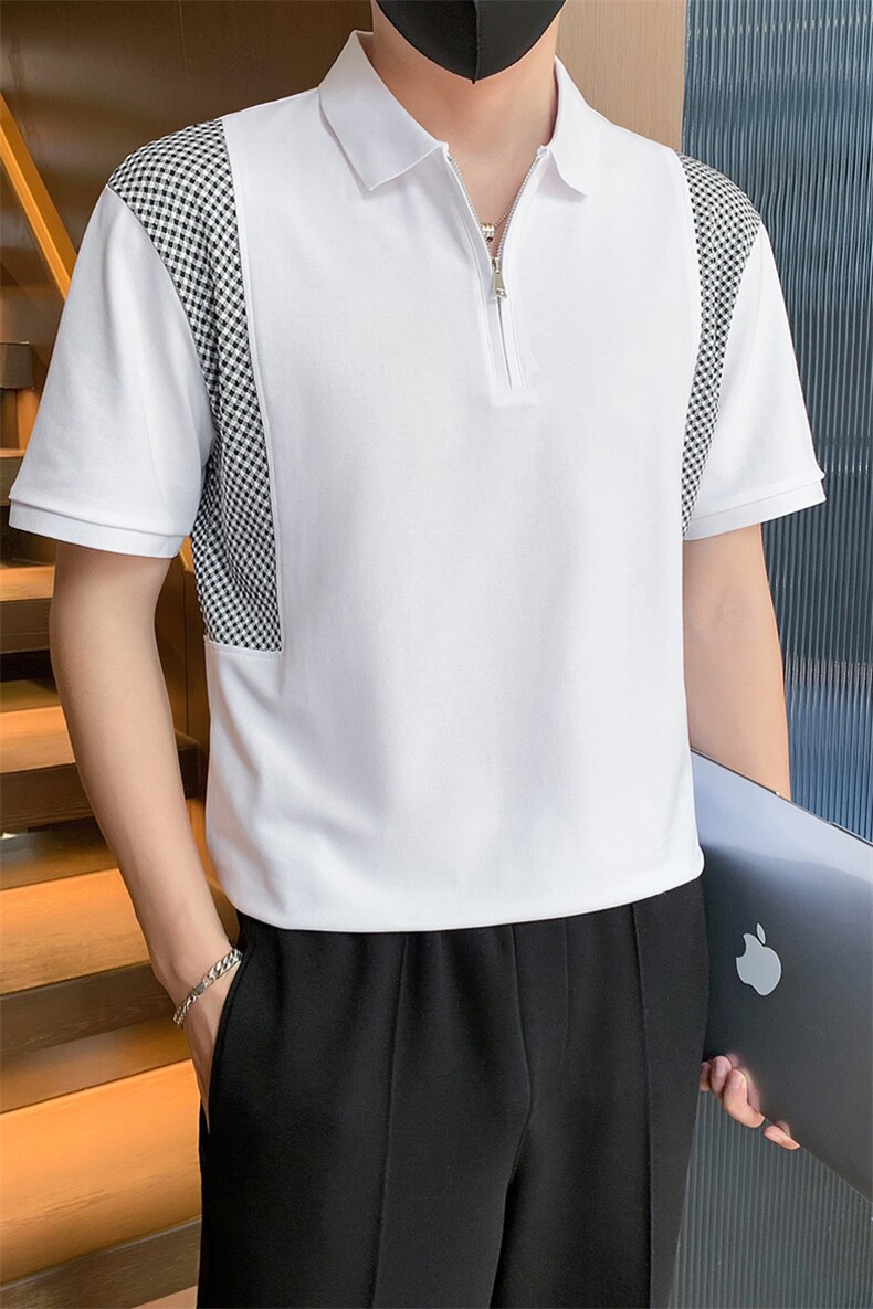 23男士翻领T恤polo衫A210-3320-p5570%棉%聚酯纤维5%氨纶,男装T恤,电商A210