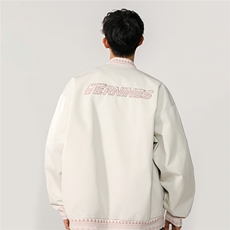 定制螺纹字母刺绣模特大码M-5XL夹克聚酯纤维JK77944P85控138，男装夹克，星座227-7