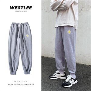 港风休闲裤男韩版潮流宽松束脚裤百搭运动卫裤NK04-P50图片