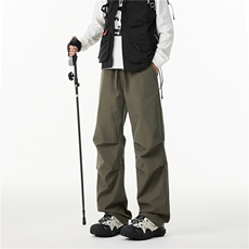 夏季新款户外机能防水耐磨褶皱宽松冲锋裤B315-K25770-特p30控58，男装休闲裤，电商B315