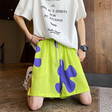 高腰潮夏季文艺五分裤百搭潮流青春流行男时尚气质ins，男装休闲裤，星座716-3