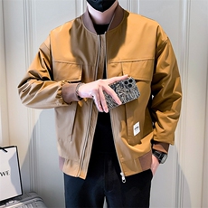 2025新款春季棒球服外套男潮牌帅气工装夹克上衣A313-JK9901-P98，男装夹克，电商A313-1