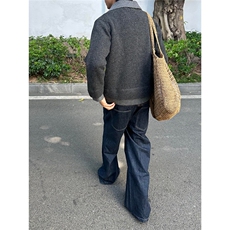 美式复古原色牛仔裤男款高街秋季潮宽松阔腿直筒长裤子NZA207，男装牛仔裤，星座516A