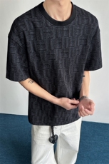 2026夏季新款港风内景大码圆领短袖T恤M-5XHT26211-特P20，男装T恤，电商A022