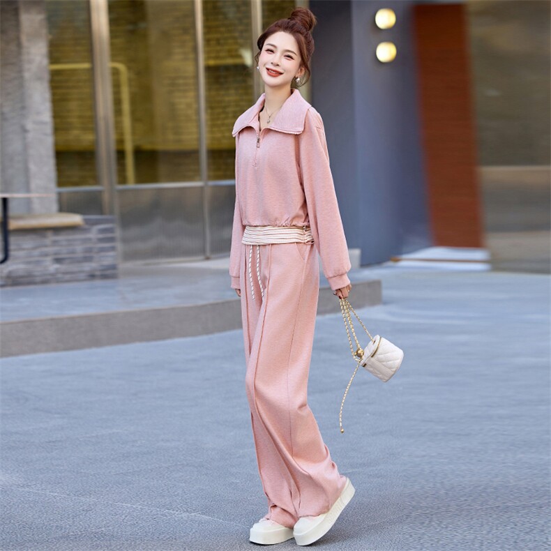 卫衣套装女2025开春超火甜美休闲洋气时尚减龄韩系搭配三件一整套,商品下架区,韩然一族