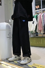新款S-3XL大码灯芯绒裤子男休闲裤宽松阔腿裤直筒裤K1696-P30，男装休闲裤，星座512-4