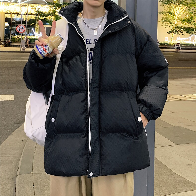 男士港风加厚2025新款立领棉衣棉袄加厚外套XZ102A-4-M0671-P100图片
