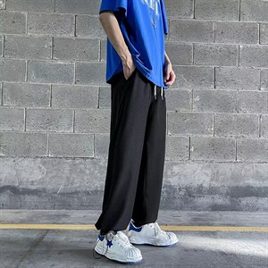 男秋季新款港风休闲裤D179P28图片