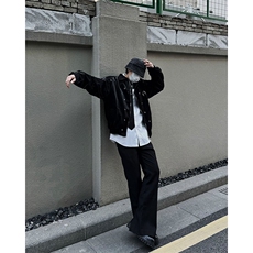 自家图，博主风cleanfit外套男短款美式复古飞行员夹克JK2404-P95，男装夹克，星座1007（原301D）
