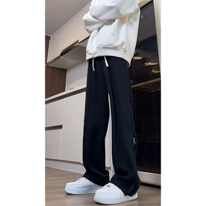 现货 垂感西装阔腿裤男春夏季直筒长裤百搭休闲坠感西裤XK301-P50图片