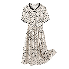 洋气中年妈妈装真丝连衣裙女夏季2024新款端庄大气显瘦桑蚕丝裙子，女装连衣裙，阿舍尔精品