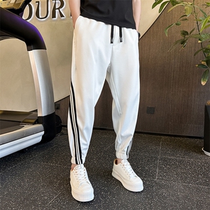 束脚裤长裤青年春秋潮牌男装痞帅炸街修身运动休闲裤CK19P75控99图片