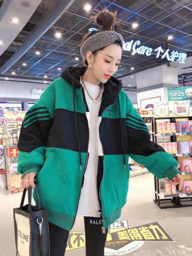 两面穿加厚外套，女装，一杭