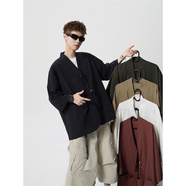 仓库现货CS1139-p48控78新款高品质防晒开衫冰丝凉感大码衬衫，男装防晒衣，电商A059