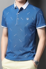 短袖体恤中年男士宽松22夏季新款时尚潮流上衣休闲运动POLO衫男装，男装T恤，电商B212（原钱塘6029）