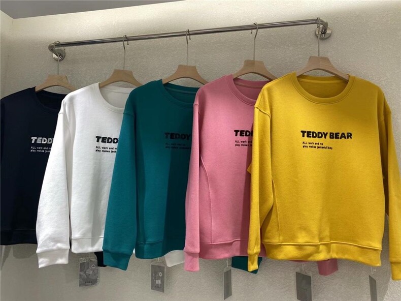 圆领字母卫衣，女装卫衣/绒衫，E·贝空间