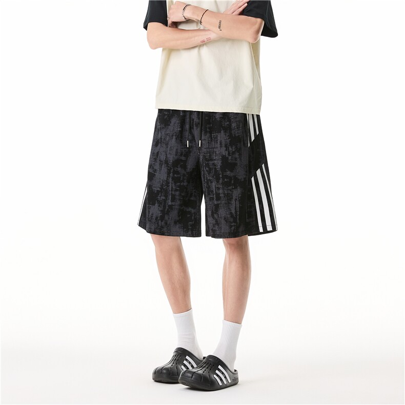 夏季新款潮流扎染宽松休闲宽松短裤B315-K25796-特p25控48,男装牛仔裤,电商B315