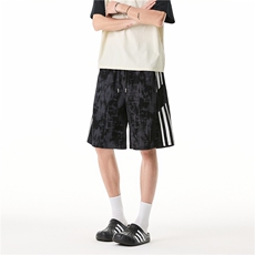 夏季新款潮流扎染宽松休闲宽松短裤B315-K25796-特p25控48，男装牛仔裤，电商B315