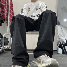 抖音品质潮流大口袋工装裤宽松抽绳休闲裤B315-K24013-p55控78，男装休闲裤，电商B315