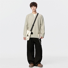 毛衣男秋冬男士休闲圆领假两件时尚针织衫毛衣打底衫-M368-P50，男装T恤，星座310B-3