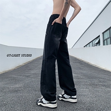 B221美式ins高街小众多口袋休闲拉链工装裤LK23043-P65控88，男装休闲裤，电商B221