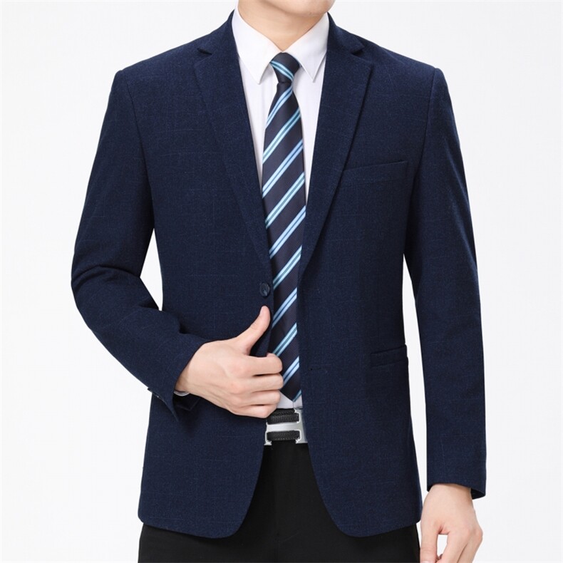 时尚西服春秋季男士商务休闲宽松中年正装西装外套男西服男装,男装西服,电商B212（原钱塘6029）