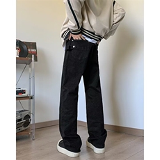 高街牛仔裤男士韩版潮流痞子帅气2024冬季ins新款长裤RK2313-P35，男装牛仔裤，星座412-3