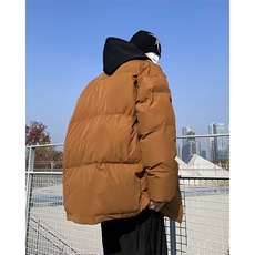 棉服男韩版潮流高街帅气加厚2024冬季ins宽松棉衣外套MF128-P75，男装棉衣，星座412-3