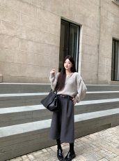 2025年秋季时尚百搭通勤简约休闲直筒八分靴裤，女装休闲裤，湘姗