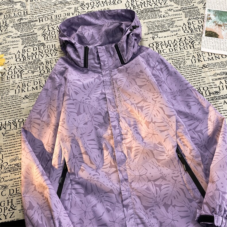 时尚户外冲锋衣女新款三合一摇粒绒防风防水外套男秋冬登山服夹克,男装风衣,电商B212（原钱塘6029）