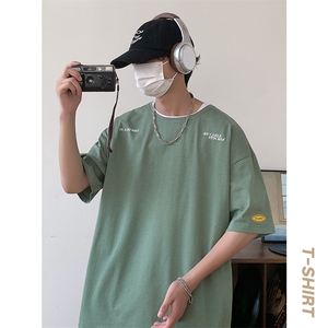 短袖t恤男士圆领港风潮流体桖夏季印花百搭t恤TC3031-P25控49