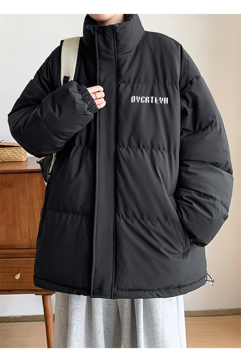 棉衣男冬季新款港风宽松立领羽绒棉加厚学生棉服MF600-P58(现货,男装棉衣,星座214-3