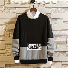 主推款2021圆领卫衣外套秋新款套头港风潮流上衣宽松男WY110-P22，男装卫衣，星座1206（原A206）
