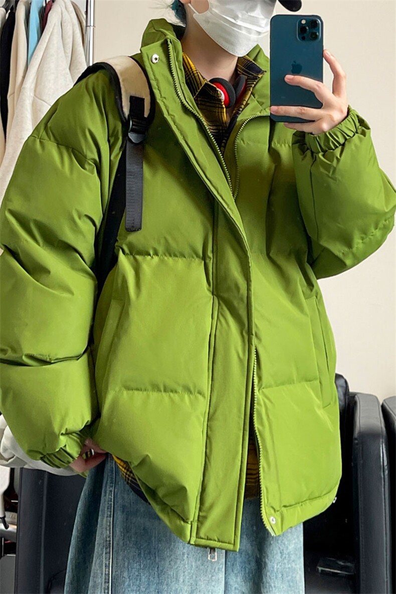 冬宽松纯色大码休闲加厚保暖立领棉服棉衣外套M5228-P40【特价】,男装棉衣,电商A007